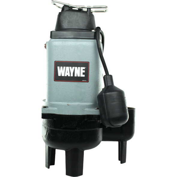 Wayne 1-2 H.P. Cast Iron Sewage Ejector Pump with Piggyback Tether Switch WCS50T 406028