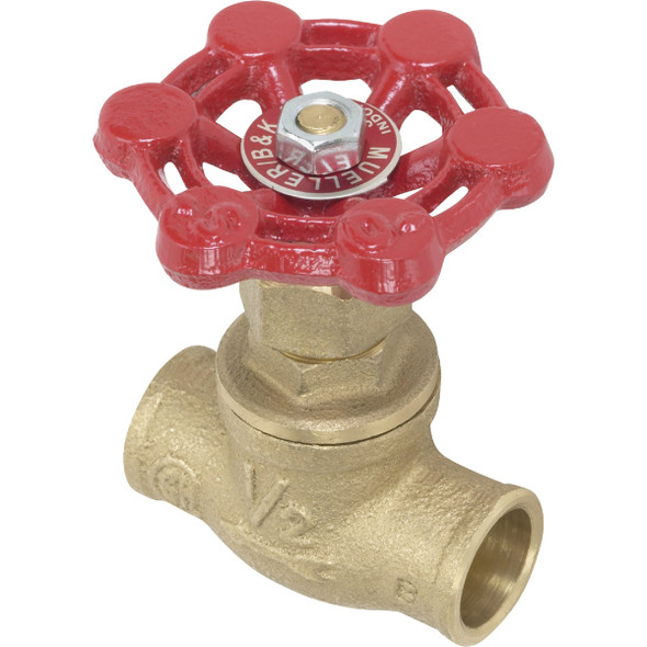 ProLine 1/2 In. SWT x 1/2 In. SWT Brass Stop Valve 105-503NL