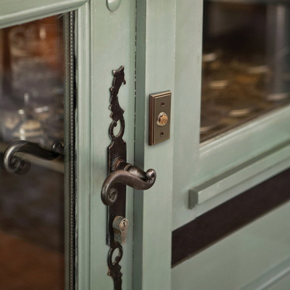 Heath Zenith Wired Oil Rubbed Bronze Metal Body LED Lighted Doorbell Push-Button 18000114 522198