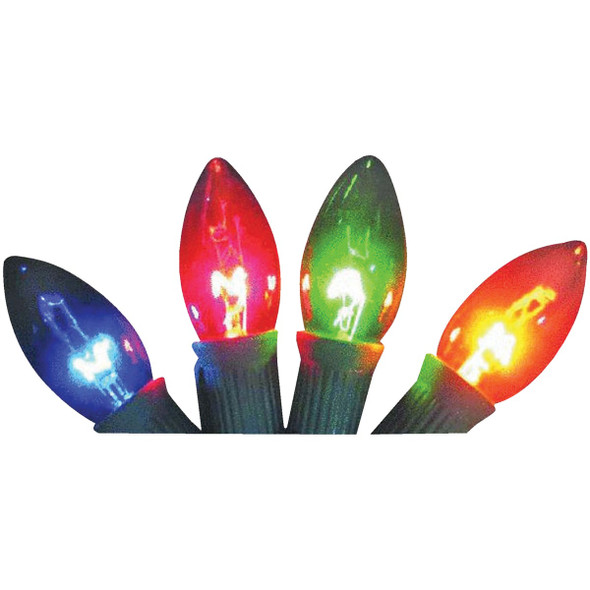 Home Impressions Transparent Multi 25-Bulb C9 Incandescent Light Set 900023
