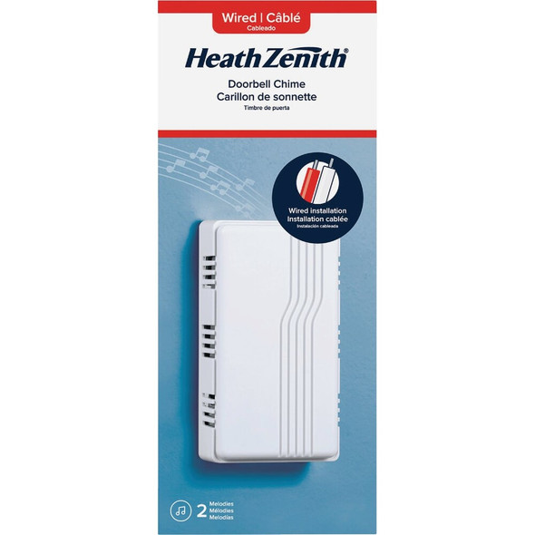 Heath Zenith White Plastic Wired Door Chime 18000088 560324