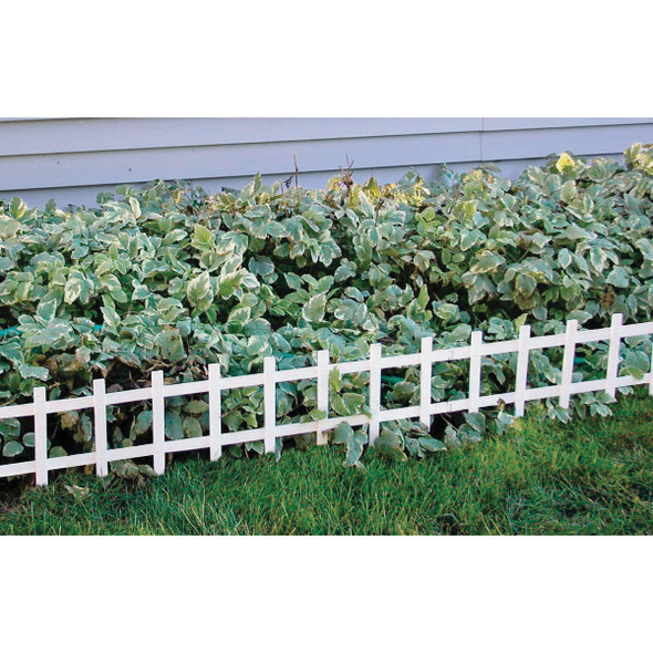 Master Mark Cape Cod 13.5 In. H x 33 In. L. Plastic Decorative Border Fence