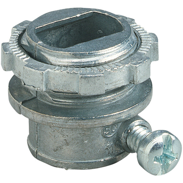 Halex 3/8 In. Set Screw Armored Cable/Conduit Connector (5-Pack) 20581