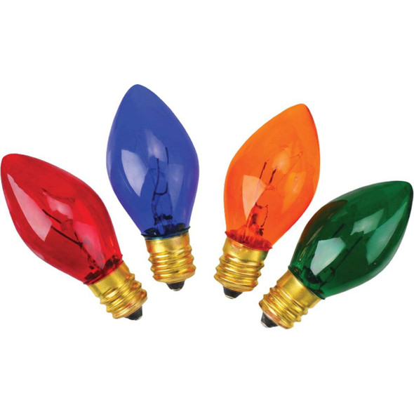 Home Impressions C9 Multi Transparent 125V Replacement Light Bulb (4-Pack)