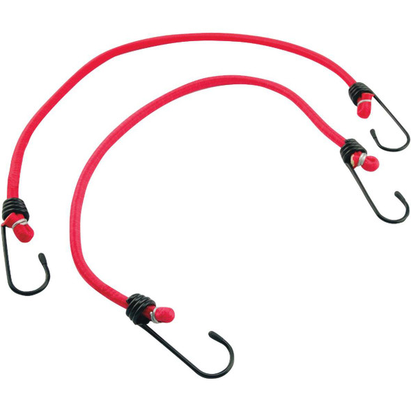 Erickson 8mm x 13 In. Vinyl Coated Steel Bungee Cord Set (2-Pack) 06645