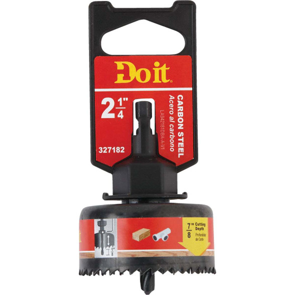 Do it 2-1/4 In. Carbon Steel Hole Saw with Mandrel 942181DB