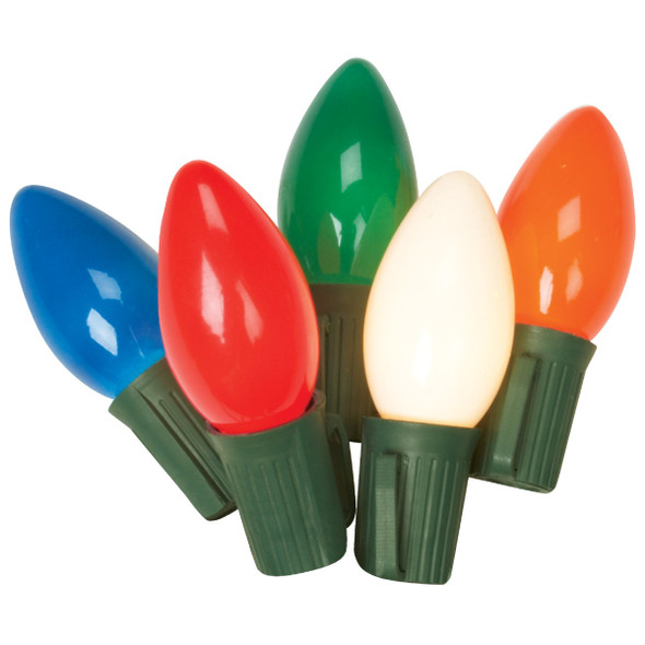 Holiday Wonderland Ceramic Multi 25-Bulb C9 Incandescent Light Set 905437