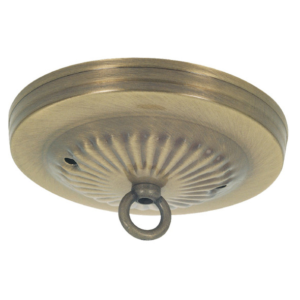 Westinghouse 5-1/8 In. Antique Brass Canopy Kit 70053