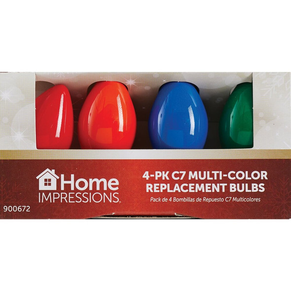 Home Impressions C7 Multi Ceramic 125V Replacement Light Bulb (4-Pack) 900672 900672