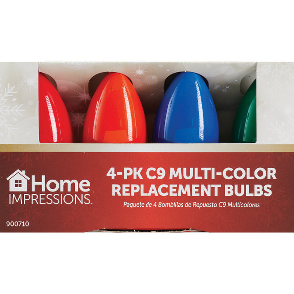Home Impressions C9 Multi Ceramic 125V Replacement Light Bulb (4-Pack)