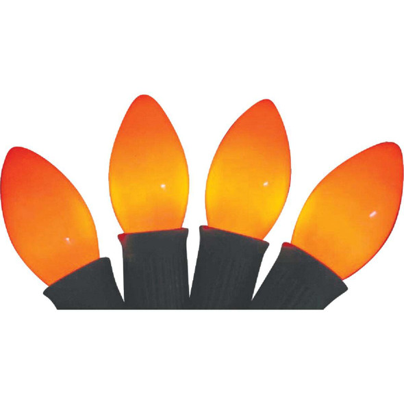 Home Impressions C9 Orange Ceramic 125V Replacement Light Bulb (4-Pack) 900788