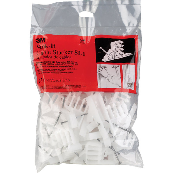 3M Stak-It 14/2 to 10/2 AWG Reclaimed Plastic Cable Stacker (25-Pack) SI-1