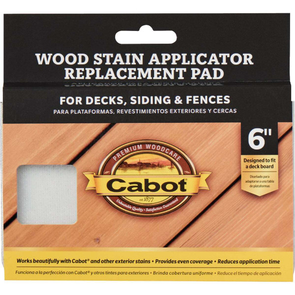 Cabot Wood Stain Pad Applicator Refill, 6 In. 140756610