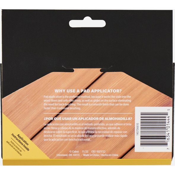 Cabot Wood Stain Pad Applicator Refill, 6 In. 140756610 770481