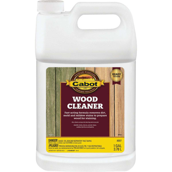 Cabot Wood Cleaner, 1 Gal. 140.0008007.007 Pack of 4