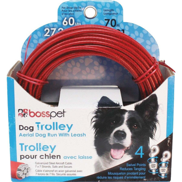Boss Pet Guardian Gear Dog 70 Ft. Dog Trolley System Q507000099