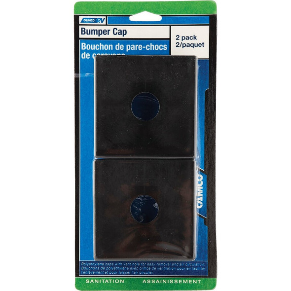 Camco 4 In. Polyethylene RV Bumper Cap, (2-Pack) 40303 587516