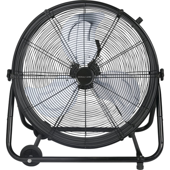 Denali Aire 24 In. Black 2-Speed High Velocity Tilting Drum Fan 4DAFDRUM24