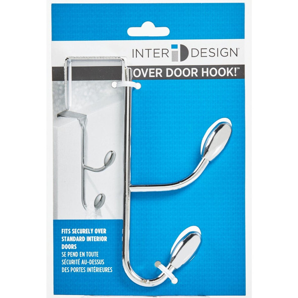 iDesign Chrome 6 In. 4-1-4 In. Over-the-Door Hook 76500 604321