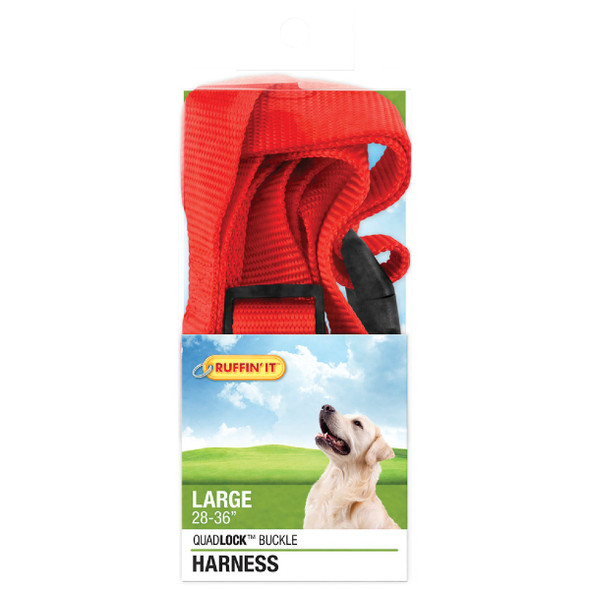 Lupine 1 In. Black Step-In Dog Harness