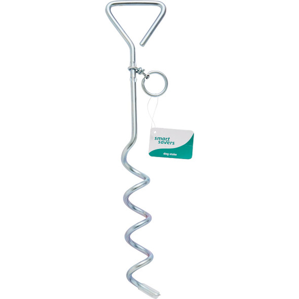 Smart Savers 15.75 In. Corkscrew Iron Dog Tie-Out Stake 10034 Pack of 12