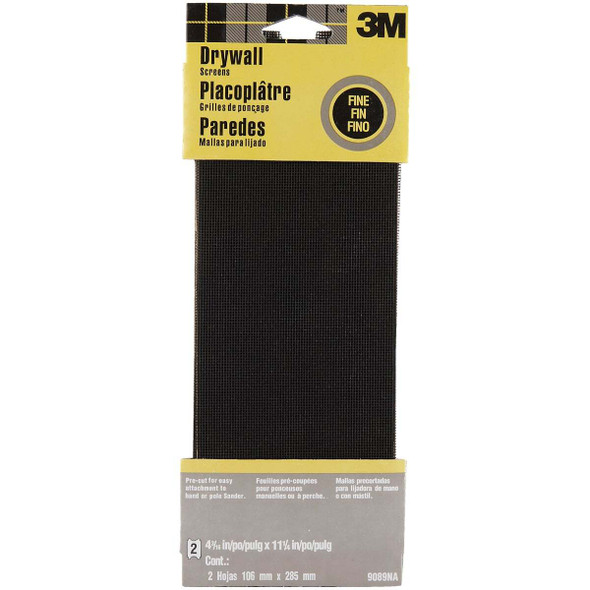 3M 4-3/16 In. x 11-1/4 In. Sanding Screen, Fine (2-Pack) 9089NA