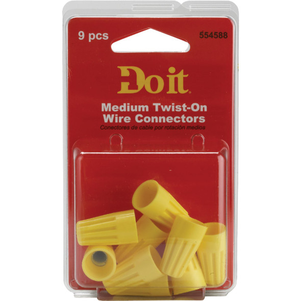 Do it Medium Yellow 18 AWG to 10 AWG Wire Connector (9-Pack) 554588 554588
