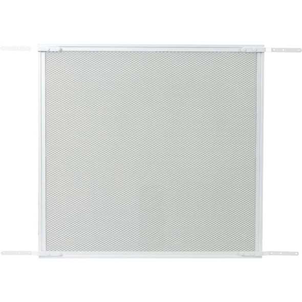 Prime-Line Make-2-Fit 34.5 In. x 24 In. Mill White Door Grille for 36 In. Door