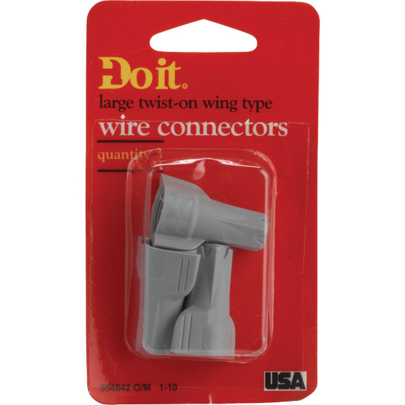 Do it Large Gray 14 AWG to 6 AWG Hex Head Wire Connector (3-Pack) 554642 554642