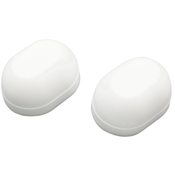 Do it Best Oval White Plastic Snap-On Toilet Bolt Caps (2 Ct.) DIB835-31