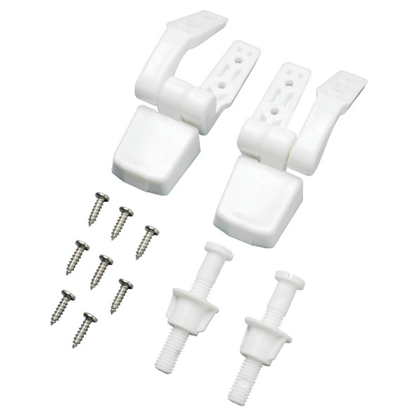 Do it Best White Plastic Top Mount Toilet Seat Hinge DIB835-34
