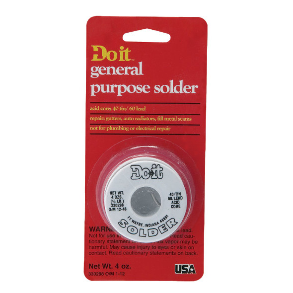 Do it 1/4 Lb. Acid 40% Tin, 60% Lead Solder 53038