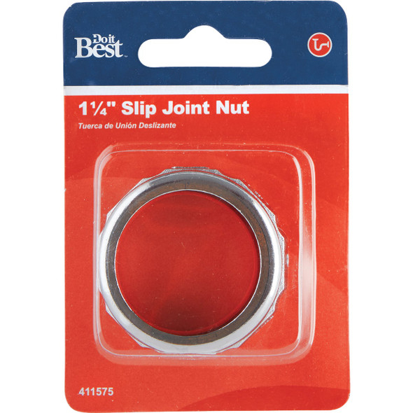 Do it Best 1-1/4 In. x 1-1/4 In. Die-Cast Slip Joint Nut and Washer