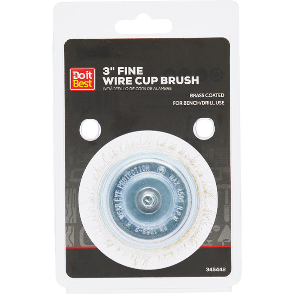 Do it Best 3 In. Fine Drill-Mounted Wire Brush 660 061-9029