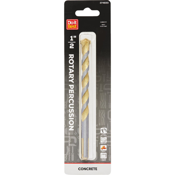 Do it Best 1/2 In. x 6 In. Rotary Percussion Masonry Drill Bit QJDIB-MB-024