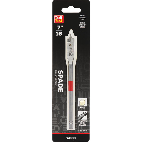 Do it Best 7/16 In. x 6-1/4 In. Spade Bit QJDIB-SB-004