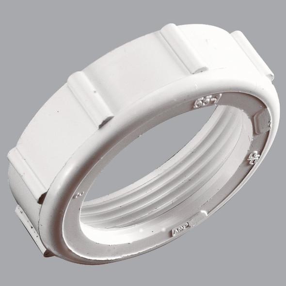 Do it Best 1-1/4 In. x 1-1/4 In. White Polypropylene Slip Joint Nut DIB20956