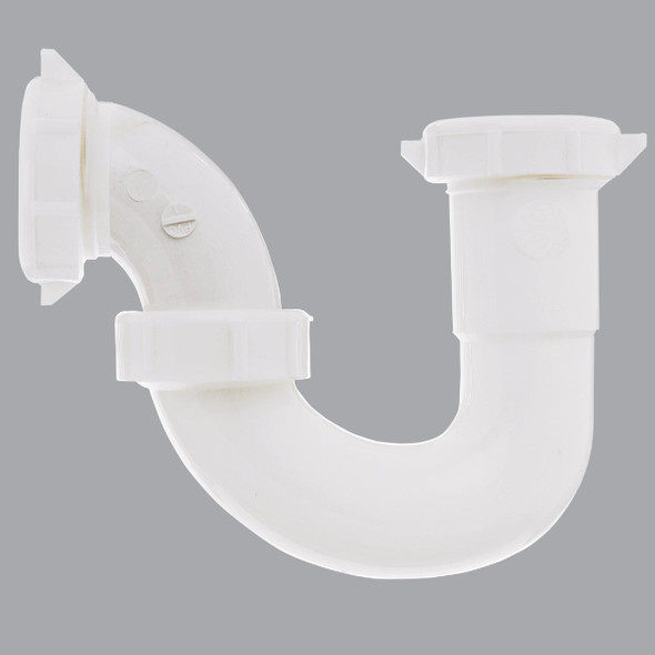 Do it Best 1-1/2 In. White Polypropylene Sink Trap with Reducer Washer DIB20960