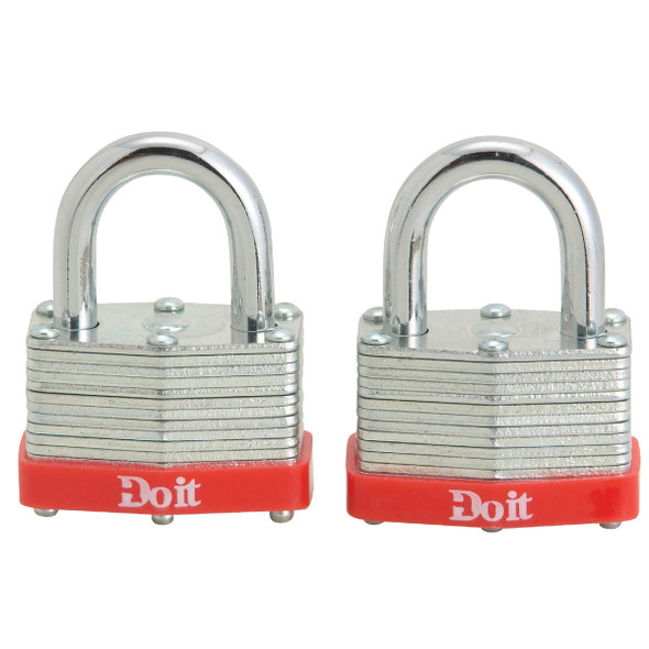 Do it Warded Steel Keyed Padlocks (2-Pack) 8596TDIB