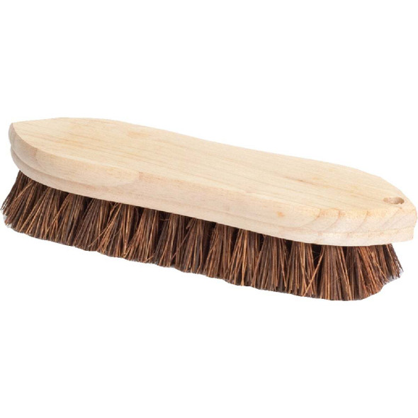 Do it 9 In. Palmyra Bristle Hardwood Scrub Brush 89625
