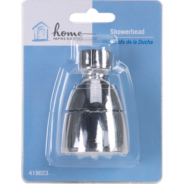 Home Impressions 1-Spray 2.5 GPM Fixed Shower Head, Chrome 419023 419023