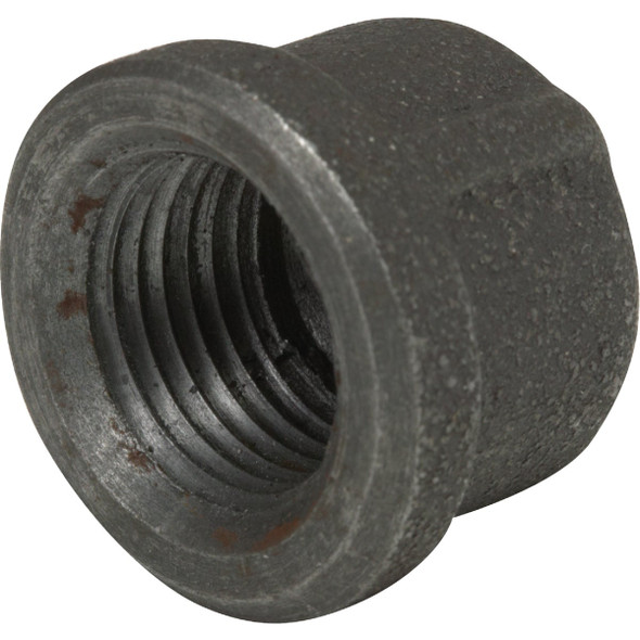 Anvil 1 In. Malleable Black Iron Cap 8700132304