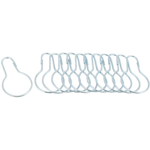 Do it Chrome Shower Curtain Ring (12 Count) 426952