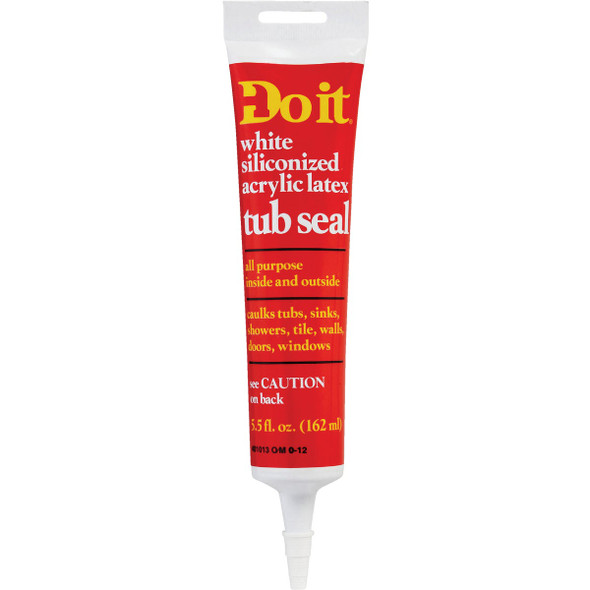 Do it 5.5 Oz. White Tub Seal Caulk 32116 401013