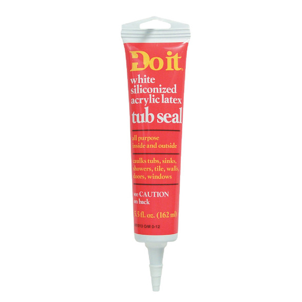 Do it 5.5 Oz. White Tub Seal Caulk 32116