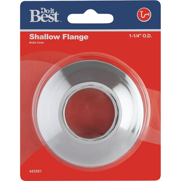 Do it Best 1-1-4 In. OD Shallow Flange, Chrome DIB97PC 443581