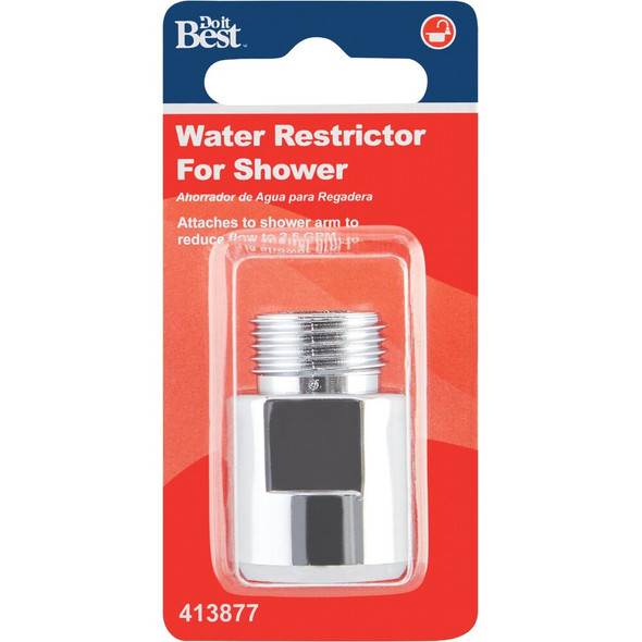 Do it Chrome 1-2 In. Water Saver Automatic Shower Flow Control 413877 413877