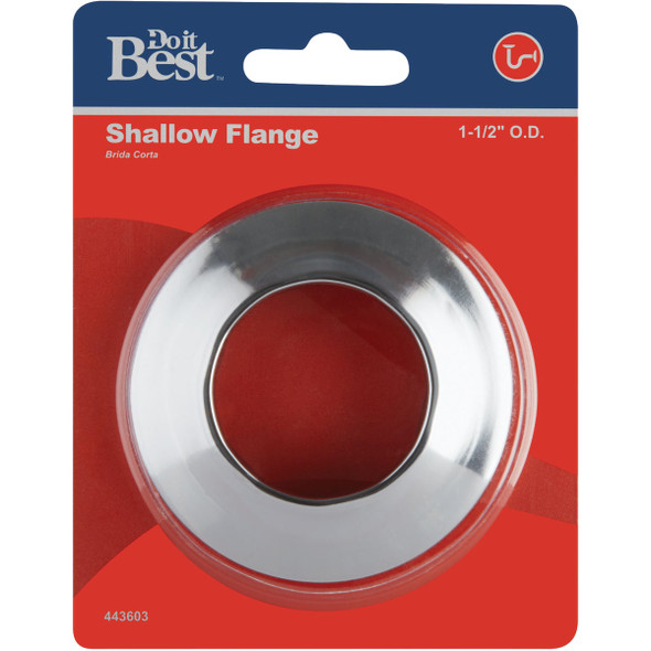 Do it Best 1-1/2 In. OD Shallow Flange, Chrome