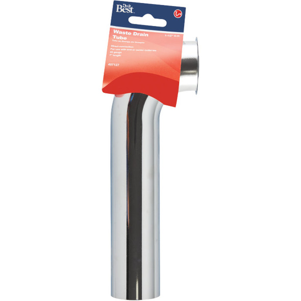 Do it Best 1-1-2 In. x 7 In. Chrome Plated 22GaugeWaste Arm IB2517ACP 407127