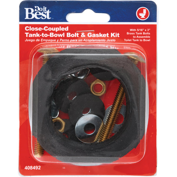 Do it 5-16 In. x 3 In. Toilet Bolt and Washer Kit  408492 408492